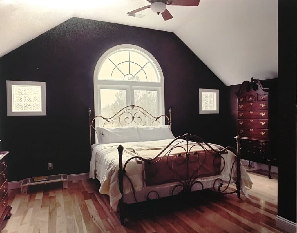 Attic renovation project showcasing improved storage and space utilization