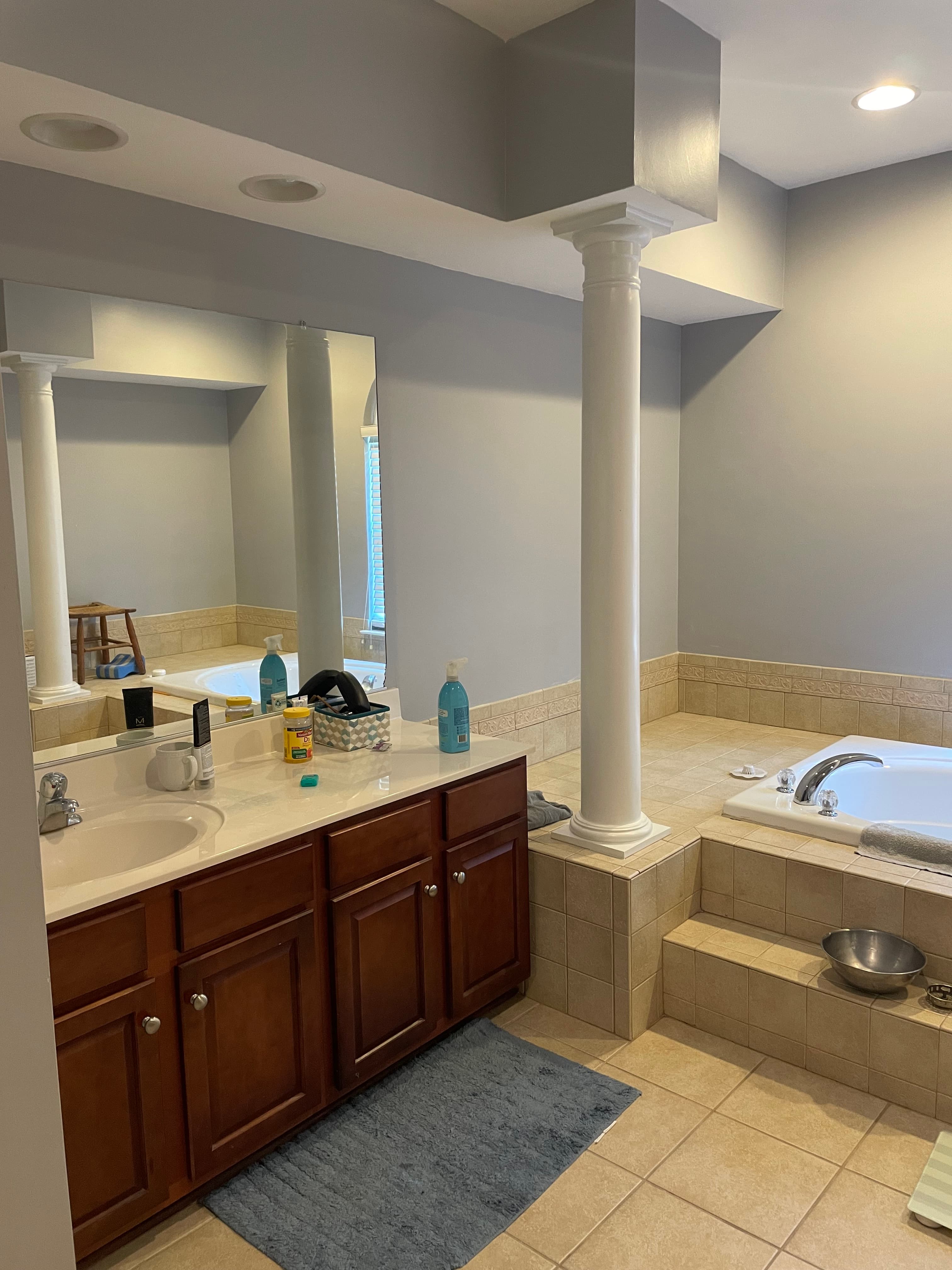 Bathroom renovation before view 2 - Project C