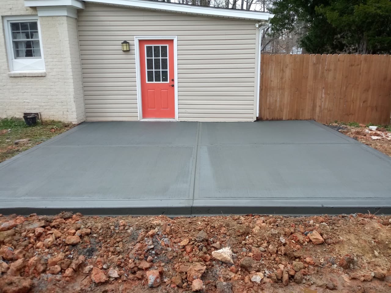 Concrete work project B showcasing completed concrete installation