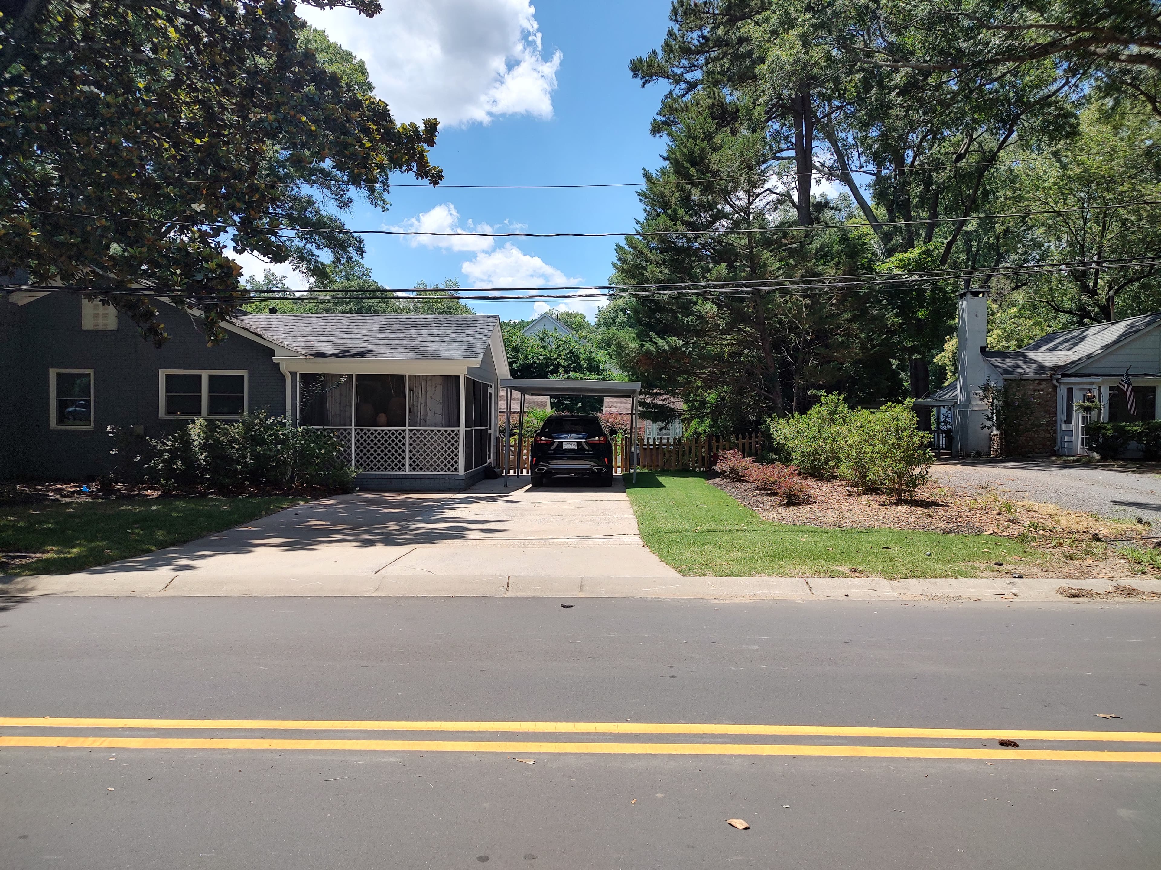 Driveway renovation before