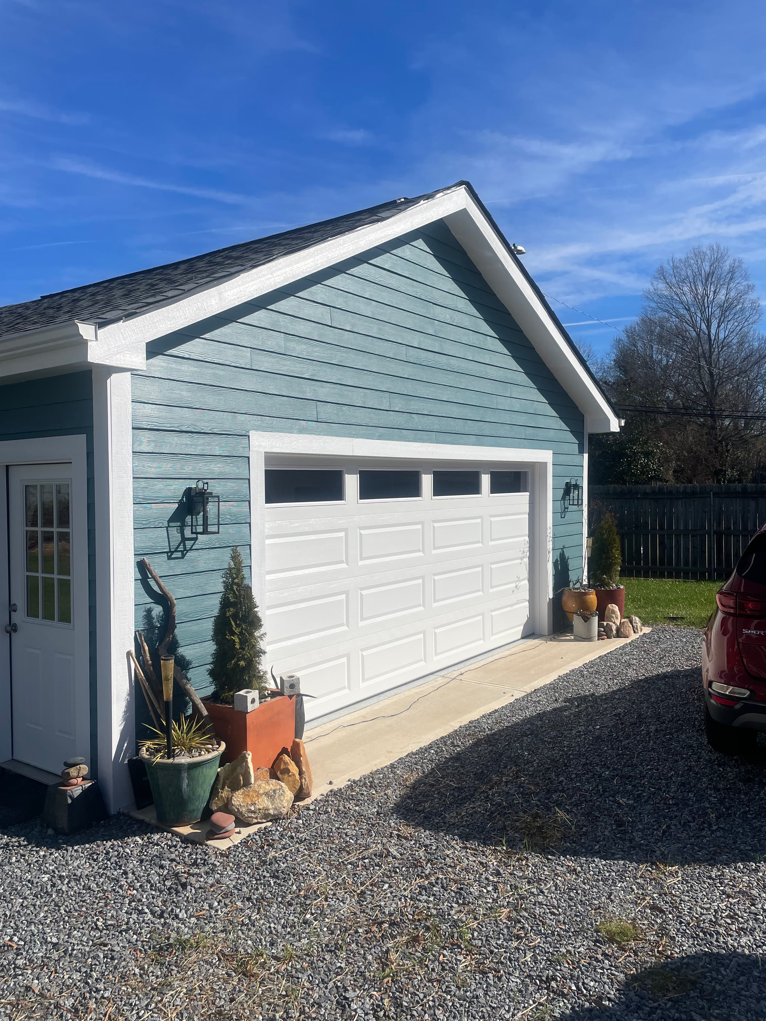 Garage renovation project C - additional view showing completed work